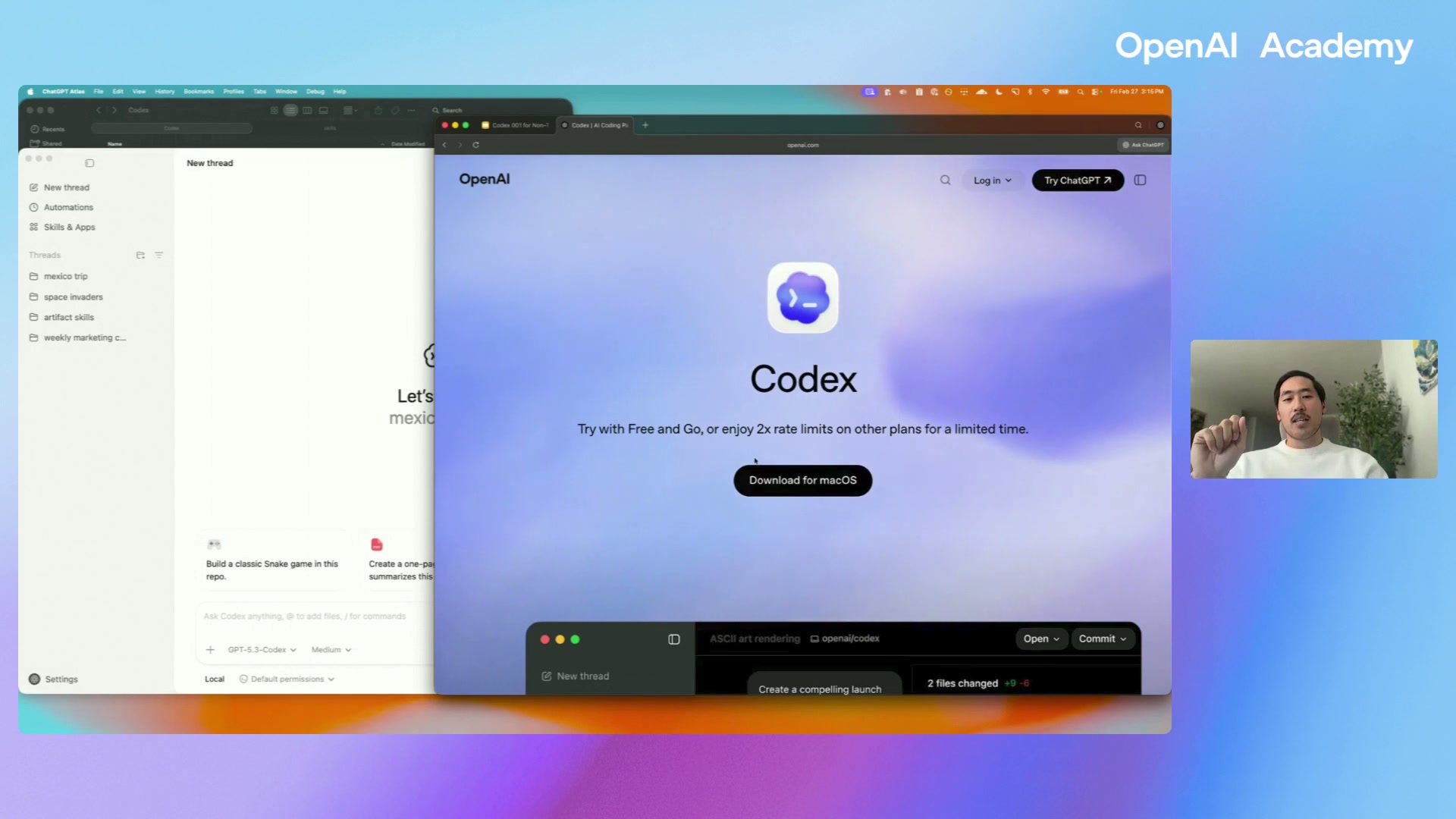 openai.com/codex — download for macOS